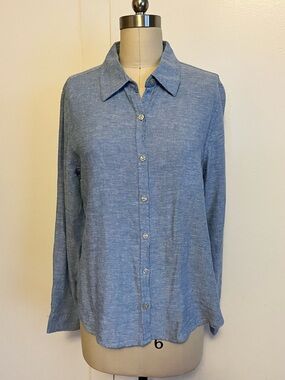 Orvis Classic Blue Long Sleeve Top